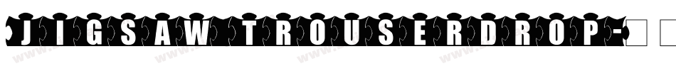 JIGSAW TROUSERDROP字体转换